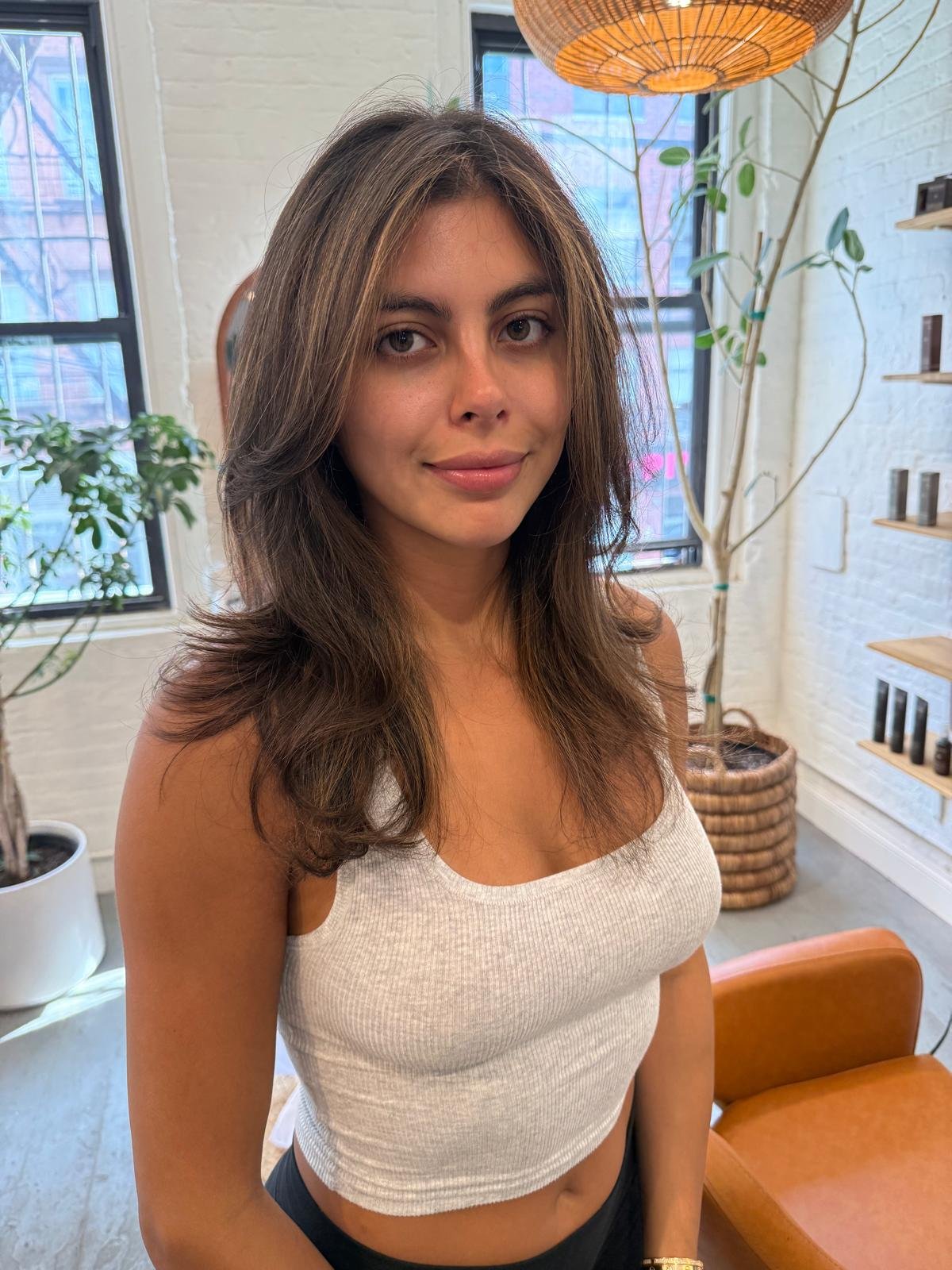 After hair transformation at Williamsburg Blow Bar