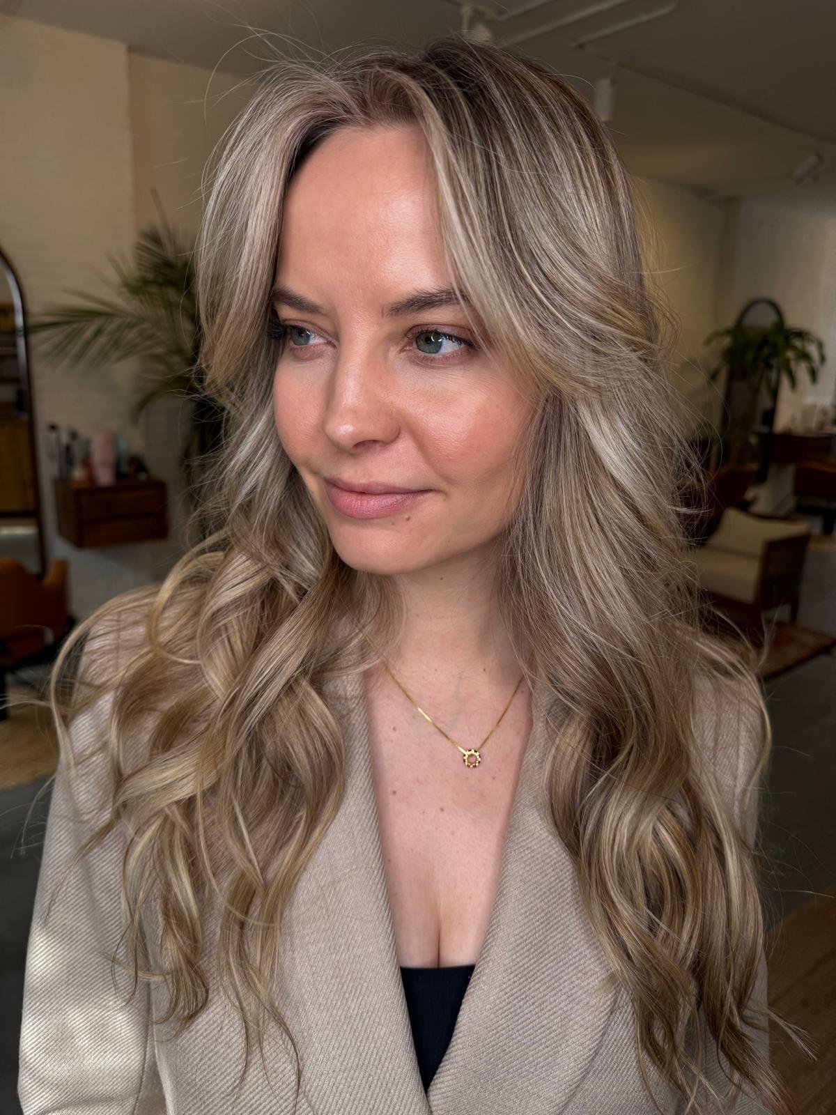 After hair transformation at Williamsburg Blow Bar